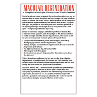 Macular Degeneration: A Complete Guide for Patients and Their Families Volume 1