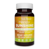 Basic Brands Happy Sunshine Vitamin D3, 1000 IU